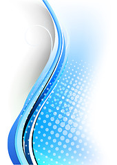 Image showing Abstract blue background