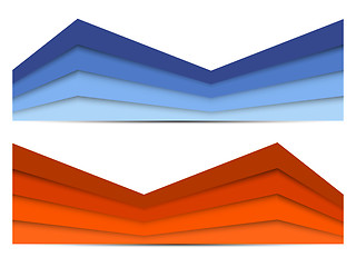 Image showing Set of abstract banners