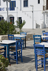 Image showing typical greek island taverna