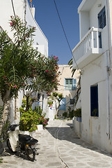 Image showing greek island street scene