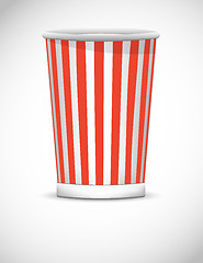 Image showing Empty glass for popcorn