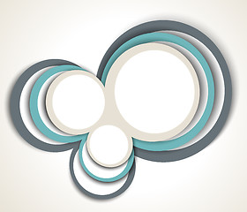 Image showing Background with abstract circles