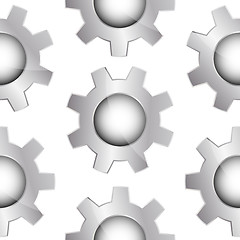 Image showing Seamless background with gears