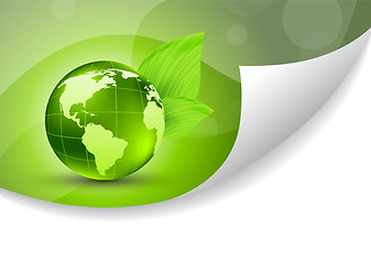 Image showing Abstract background with globe