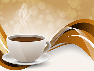 Image showing Background with coffee cup