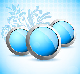 Image showing Background with blue circles