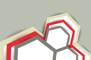 Image showing Background with hexagons