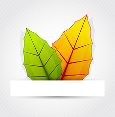 Image showing Background with leaves