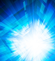 Image showing Bright blue background