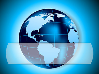 Image showing Background with globe