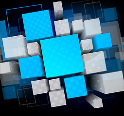 Image showing Background with cubes