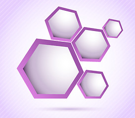Image showing Background with hexagons