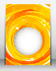 Image showing Bright orange poster