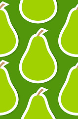 Image showing Seamless background with pear