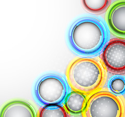 Image showing Background with colorful circles