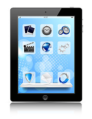 Image showing Tablet pc with icon