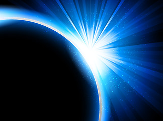 Image showing Bright blue background