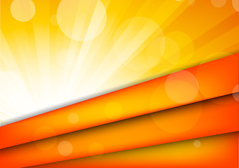 Image showing Abstract orange background