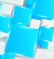 Image showing Background wiht 3d cubes