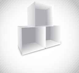 Image showing Background with cube