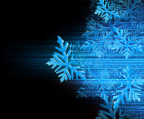 Image showing Background with snowflakes