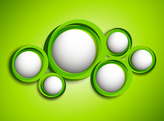 Image showing Bright background with circles