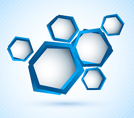 Image showing Background wiht hexagons