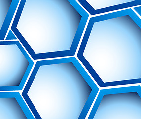 Image showing Background with hexagons