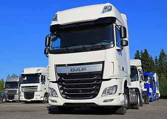 Image showing DAF XF Euro 6 Truck on a Yard