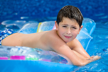 Image showing Boy in swimming pool 