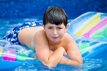 Image showing Boy in swimming pool 