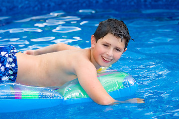 Image showing Boy in swimming pool