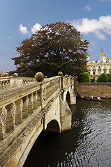 Image showing Clare Bridge, over the River Cam