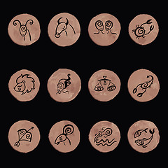 Image showing Horoscope. Zodiac  set.