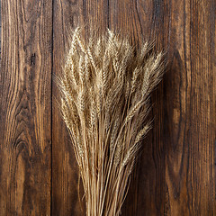 Image showing wheat on wood