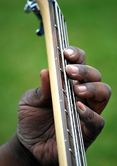 Image showing Electric bass guitar.