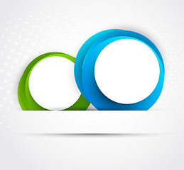 Image showing Abstract background with circles