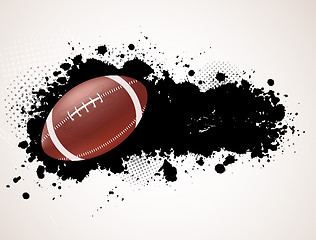 Image showing Grunge background with ball