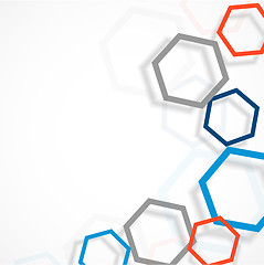 Image showing Background with hexagons