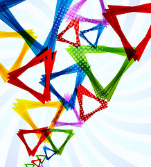 Image showing Background with triangles