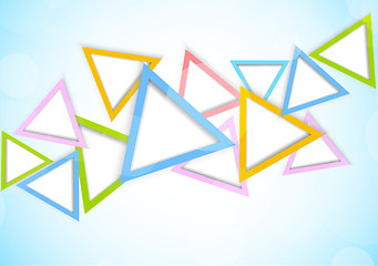 Image showing Background with triangles