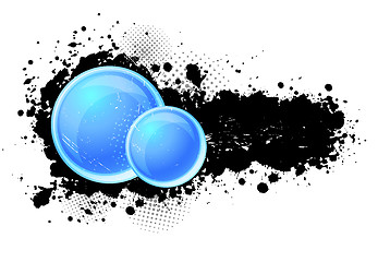 Image showing Grunge background with circles