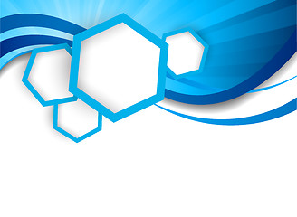 Image showing Background with hexagons