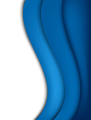 Image showing Abstract blue background