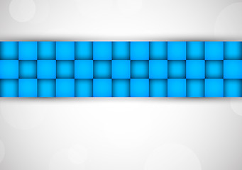 Image showing Background with blue squares