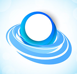 Image showing Background with blue circles