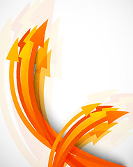 Image showing Abstract background with arrows