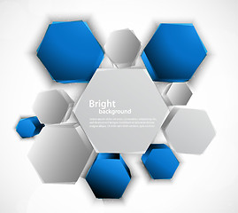 Image showing Background with hexagons