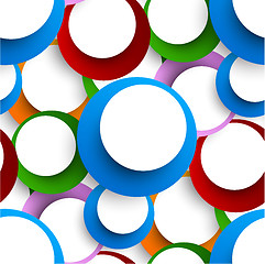 Image showing Abstract seamless backgorund with circles