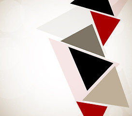 Image showing Abstract design with triangles